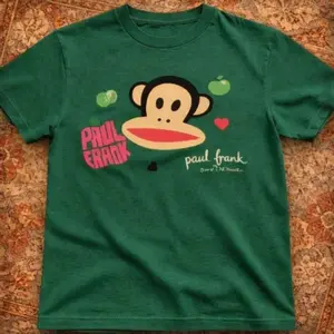 Paul Frank Cartoon Graphic Unisex T-Shirt And Baby Tee