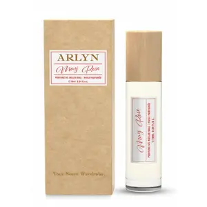 May Rose Roll On Fragrance Oil, Arlyn, For Women Vegan Eco Conscious Made In USA 0.34 Fl Oz