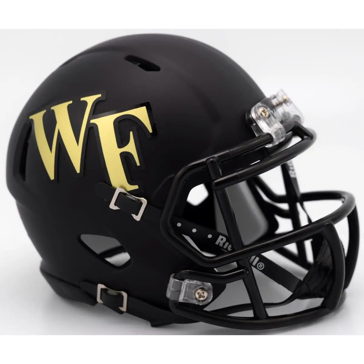 Wake Forest Demon Deacons Helmet Riddell Replica Mini Speed Style Matte Black Special Order