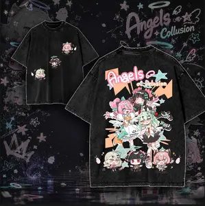 Sunna Aria Nangong Yu Angels of Delusion Graphic T-shirt Zenless Zone Zero ZZZ Game Sweatshirt Hoodie Streetwear Gacha Game Fan Gift Aesthetic Print