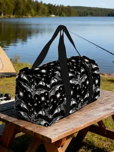 1pc Celestial Bat Flight Travel bag - Trendy Outdoor Luggage Bag for Men & Women, Large Capacity Sports Bag for Yoga, Gym & Short Trips