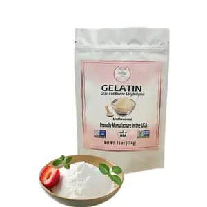 Oasis Gelatin Grass Fed Bovine Hydrolyzed Unflavored Gluten Freee Optimum Dietary Supplement Edible