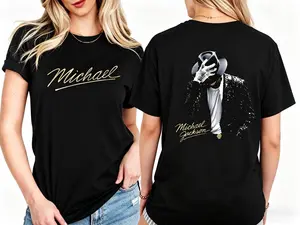 Signature MJ King of Pop Graphic T-Shirt, Vintage 90s Styles, , Mj King Shirt,Fan's Gift,Trendy Unisex Custom Shirt Menswear Top Cotton