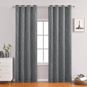 NoirLuxe Blackout Curtain Panels