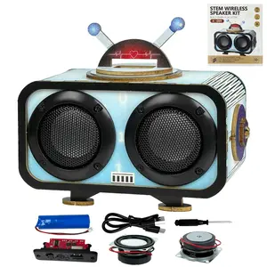DIY Bluetooth Speaker Kit, STEM Projects for Kids & Adults Ages 10+, Build Your Own Dual Speaker with RGB Music Sync Lights, Beginner Electronics Science Experiment Set, STEM Gift for Boys & Girls