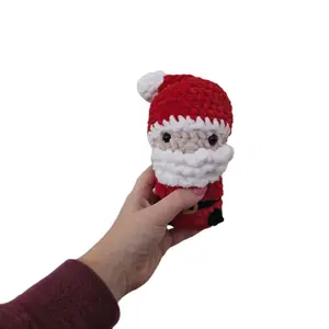 Santa plushie crochet amigurumi handmade