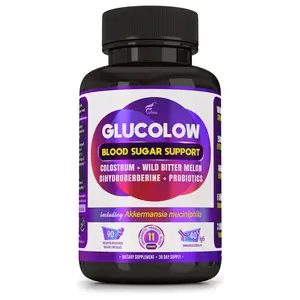 Blood Sugar Support Colostrum Supplement w/Bitter Melon, Probiotics Blend w/Akkermansia & Prebiotic Berberine | for Healthy Blood Glucose, Metabolism, Gut & Immunity | 90 Delayed Release Vegan Caps