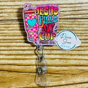 Jesus Fills My Cup Badge Reel