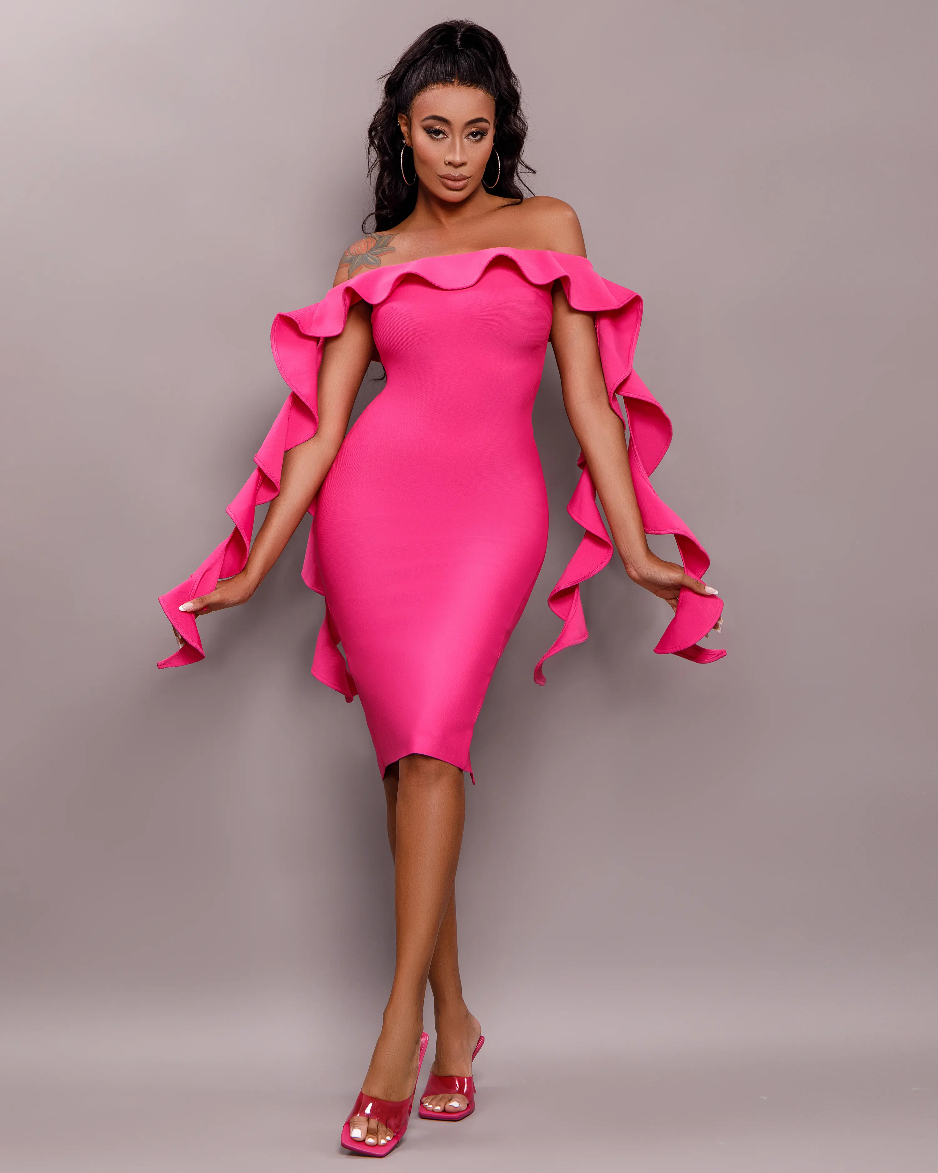 sachin and babi light blue dress Forever Flawless Drop Waist Mini Dress - Pink main image 1