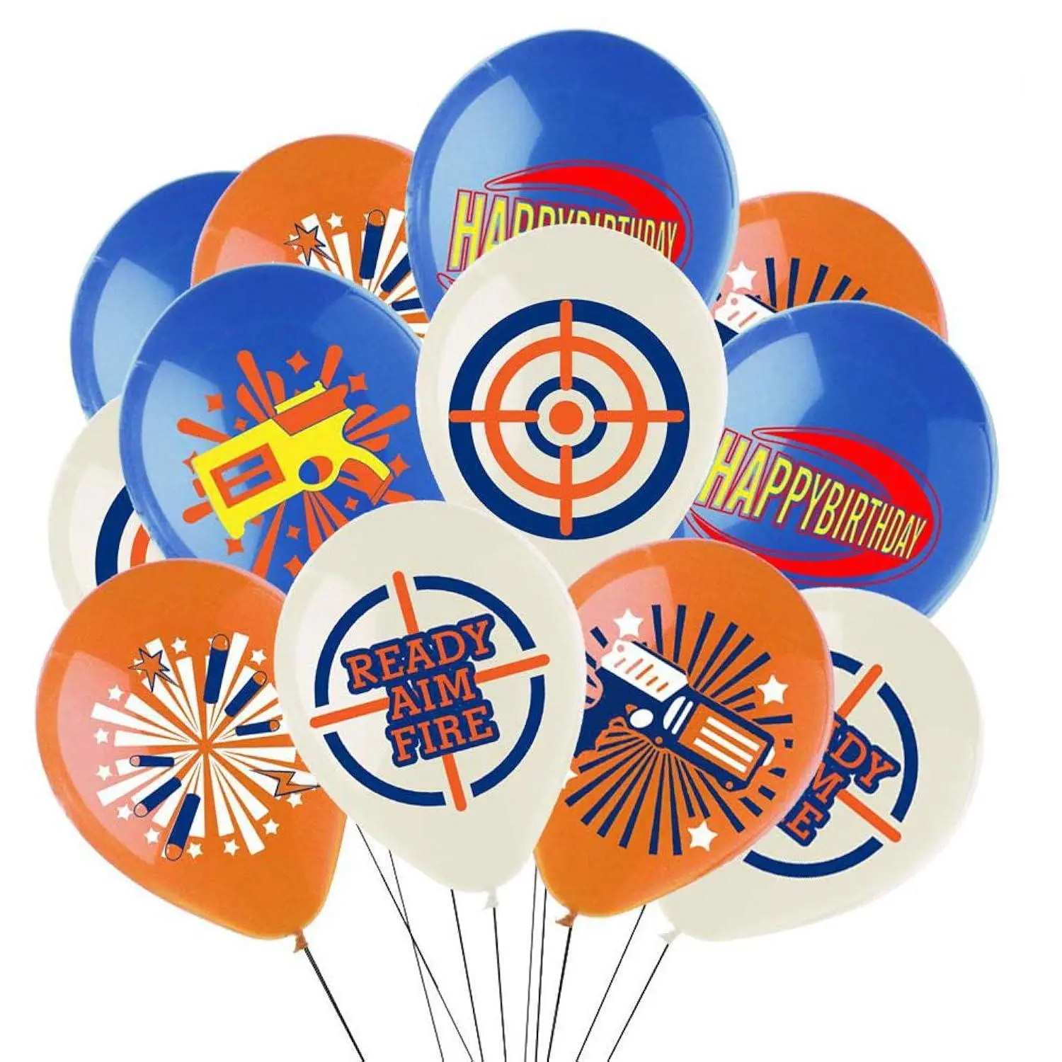 Dart War Party Supplies Balloons,Gun Picks Target Birthday Bullet War Party Decoration
