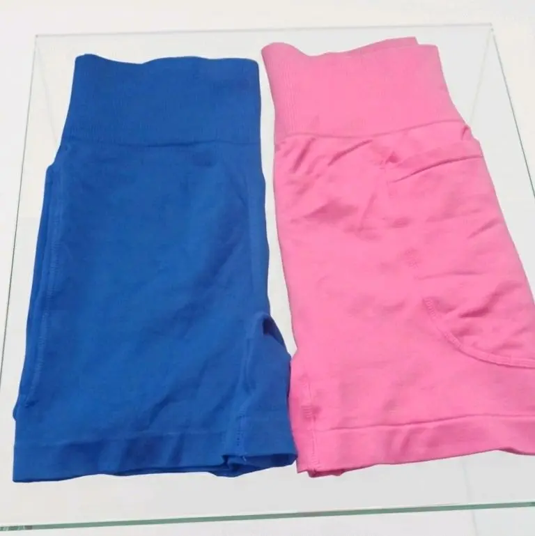 Women's 2-Pack Sporty Shorts, Solid Blue & Pink Comfortable Bottoms for Gymnastics, Gym, and Everyday Wear, Sporty Sports Shorts