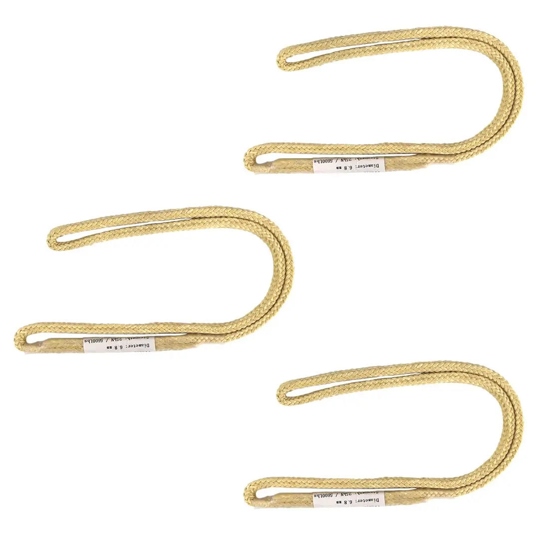 NEWDOAR 100% Kevlar Prusik Climbing Rope - 5620 lbs MBS, 6.8mm Prusik Loop, Abrasion/Flame/Heatproof, High-Strength Functional Survival Kit with Pre-Sewn Friction Grip for Arborist Rigging, Durability