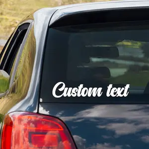 Custom Text 2"x8" Chose Color and Font Vinyl Decal for Cars and Vehicles Exterior Stickers Car Personalized