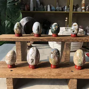 Natural Crystal Bubble Ocean Jasper Egg Collection