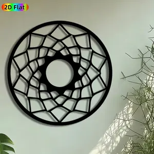 1pc Geometric Mandala Metal Wall Art, Intricate Web Statue Mural, Artistic Metalwork, Intricate Craftsmanship, Perfect for Diwali, Housewarming Decor, Perfect for Living Room Bedroom Studio Decor, Ideal Gift for Bohemian Style Enthusiasts.