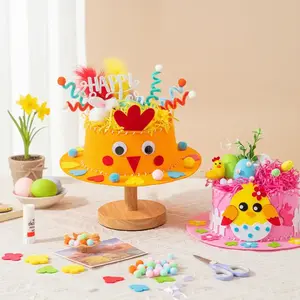 Easter DIY Bunny Egg Hat Set, Handmade Craft Material Kit, Easter Decoration, Spring Party Supplies, Gifts, Classroom Art Activities