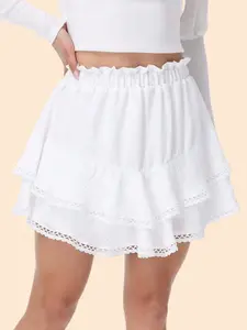 Women's Ruffle Skorts – High Waist Pleated Flowy Shorts Mini Skirt for Tennis, Golf & Casual Summer Outfits