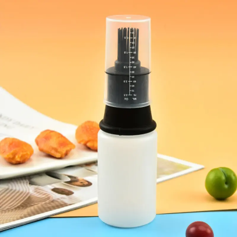 2Pcs Silicone Oil bottle brush，BBQ & Pastry Basting Brushes, Silicone Cooking Grill Barbecue Baking Pastry Oil, Honey, Sauce Bottle Brush