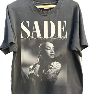 [SALE OFF 25%] Sade Shirt, Sade Black Short Sleeve T-shirt Unisex S-5XL VN3621 Crewneck Tropical