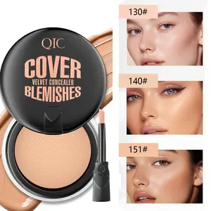 Waterproof Matte Full Coverage Concealer Balm, Smooth Blendable Texture High Coverage Lightweight Cream for Acne, Scars, Redness and Dark Spots, Waterproof Moisturizing Formula for Flawless Finish, Ideal for Weddings, Parties and Daily Wear