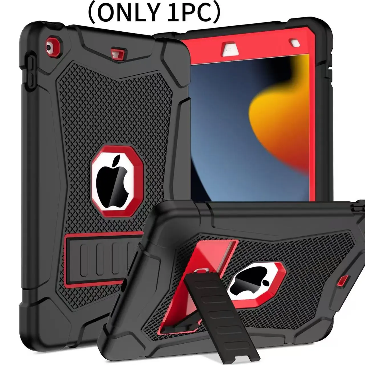iPad 7/8/9th (10.2inch), 10/11th (10.9inch) Shockproof Durable Tablet Case, Multi-Color Options, with Stand and Pen Slot, Protective Cover
