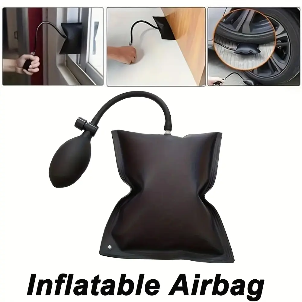 Car Repair Tool Inflatable Safety Airbag Adjustable Car Pump Door Repair Cushion Emergency Unlocking Kit Window Installation Automotive Repair Tools Automotive Maintenance Tools Auto Repair Supplies