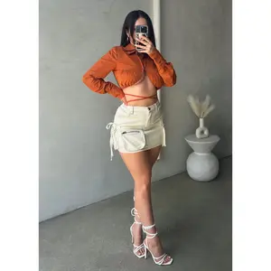 Carter Cargo Skirt (ivory)