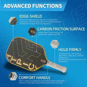 Titanium Wire Woven Pickleball, Hot Press Molded Paddle for Power & Control with Excellent Texturedand Rotation, Thermoformed Racket