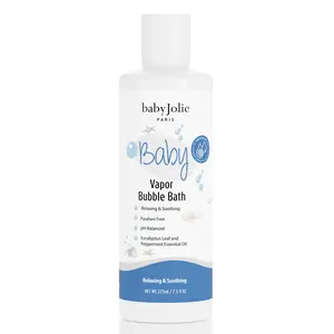 Baby Jolie Vapor Bubble Bath - Baby & Kids Bathing Aromatherapy for Stuffy Nose and Cough Relief, Made with Eucalyptus and Peppermint Extract, 7.5 oz