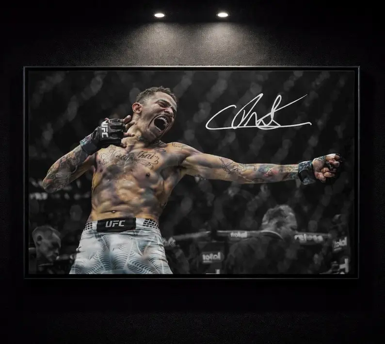 Carlos Prates Poster Knockout UFC Fan Gift for Men MMA Brazil Fighting Nerds - Rolled Posters, Wall Decor, Man Cave Art, Sports Memorabilia,