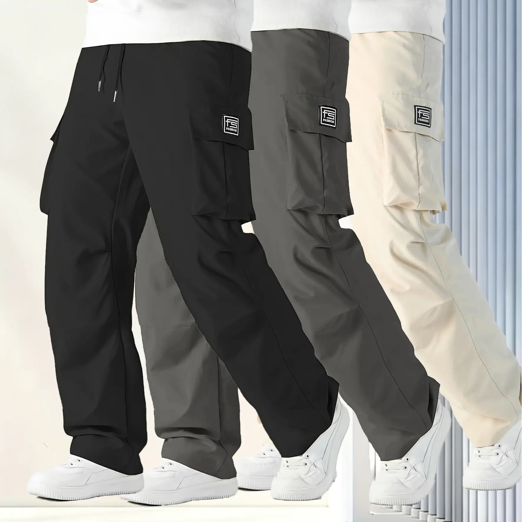 Black + Gray + Apricot