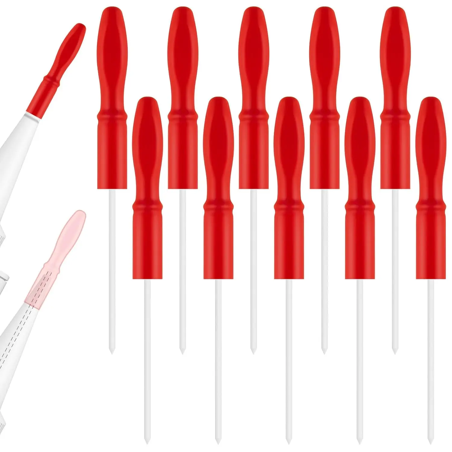 10 count Caulk Tube Caps  Caulk Saver Tube Sealer Caps Finishing Tool for Sealing and Preserving Open Universal  Drying (Red)