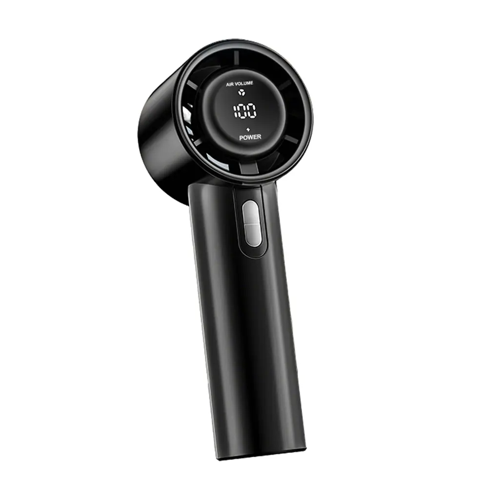 Powerful Turbo Handheld Fan, Rechargeable 3000mAh Mini Personal Fan with 100 Levels Adjustable Portable Cooling Fan,  Vacation, Outdoor Activities,LCD Display, Suitable For Gifts, Outdoor