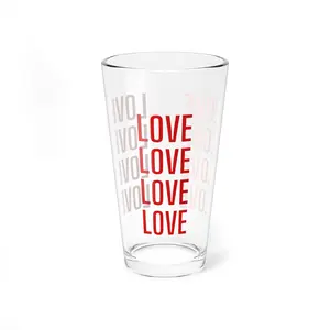 Love Love Love, Large Glass, 16oz
