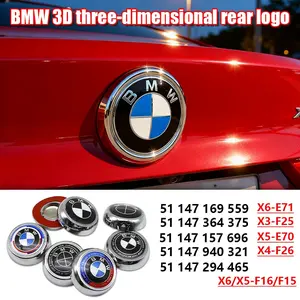 Bmw Rear Car Emblem Replacement Badge, Durable Thickened Back Sticker, Fits X3-F25,x4-F26,x5-E70/f15,x6-E71/f16, Car Exterior Decoration