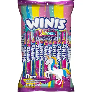 Unicorn | Chewy Candy Swirl | Cotton-Candy Flavored | Sharing Size 4.3 Oz Bag - 11 Pieces | Gifts, Holiday, Parties, Concessions, Pantry, Non-Melting, Party