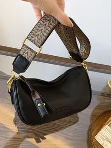 Wide Strap Crossbody Bag