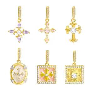 GANIA 6pcs Mixed  Pendants for Jewelry Making Making Bulk lot Necklace Earrings Bracelet Craft Findings, Ideal for DIY Necklace Making TikTokShopBlackFriday