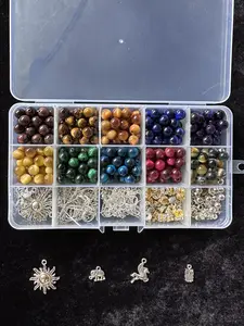 DIY beading kits collection 8mm with 240 beads and accessories