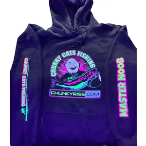 Chunky Cats Fishing Unisex Fluorescent Hoodie