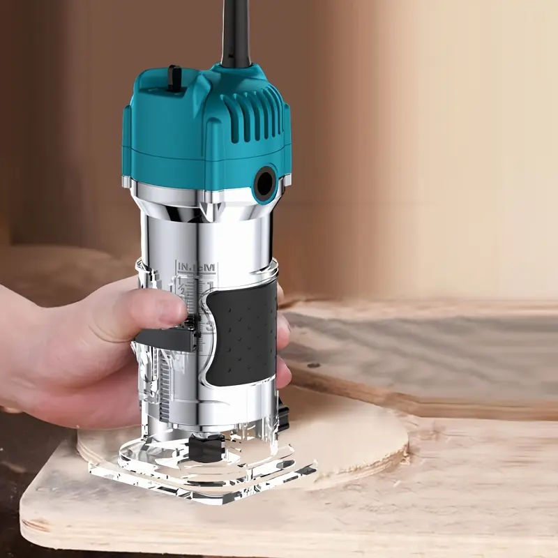 Wood Carving Machine, Trimming Machine, Woodworking Planer, Slotting Machine, Wood Carving Machine, Drilling Machine, Electric Tools, Very Suitable For Wood Trimming And Carving, (optional)including Milling Cutters And Woodworking Slotting