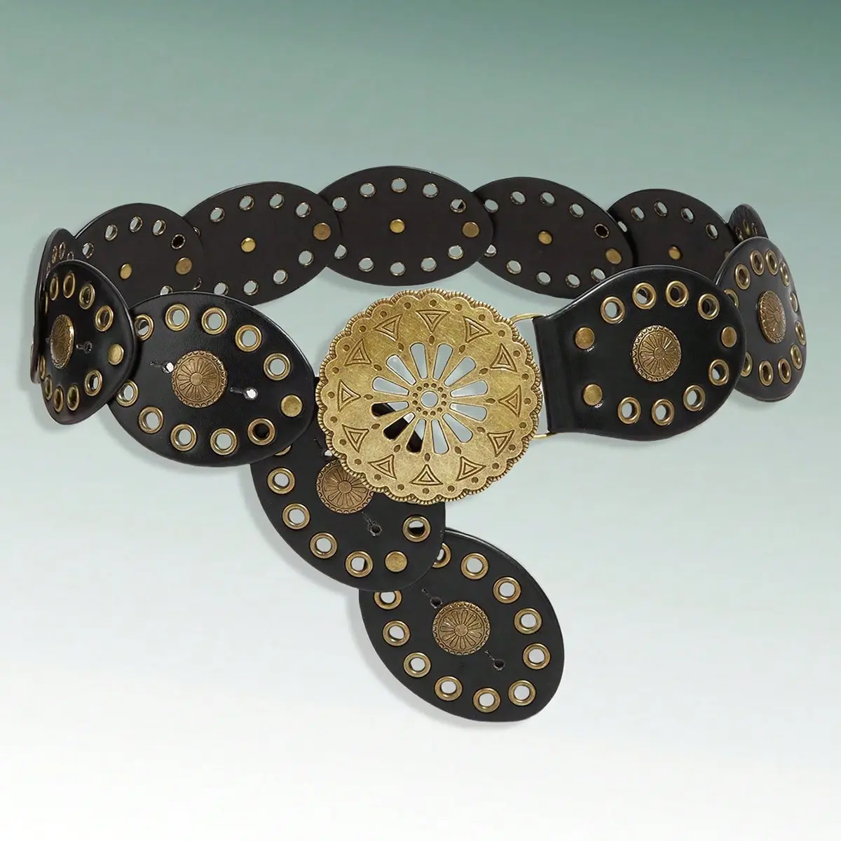 8357 Western Belts For Woman Boho Vintage Disc Cowgirl Belt With Vintage Women main image 2