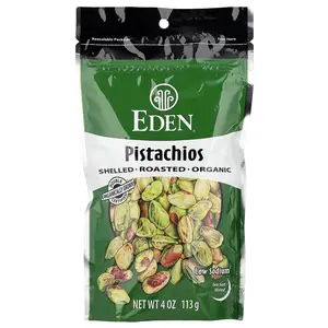 Eden Foods Organic Pistachios, Sea Salt Misted, 4 oz (113 g)