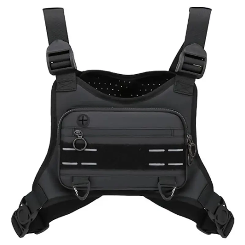 Outdoor Sports Chest Pack, Tactical Training Trail Running Vest, Lightweight Running Bag, Heart Chest Pack, Extra Storage Space