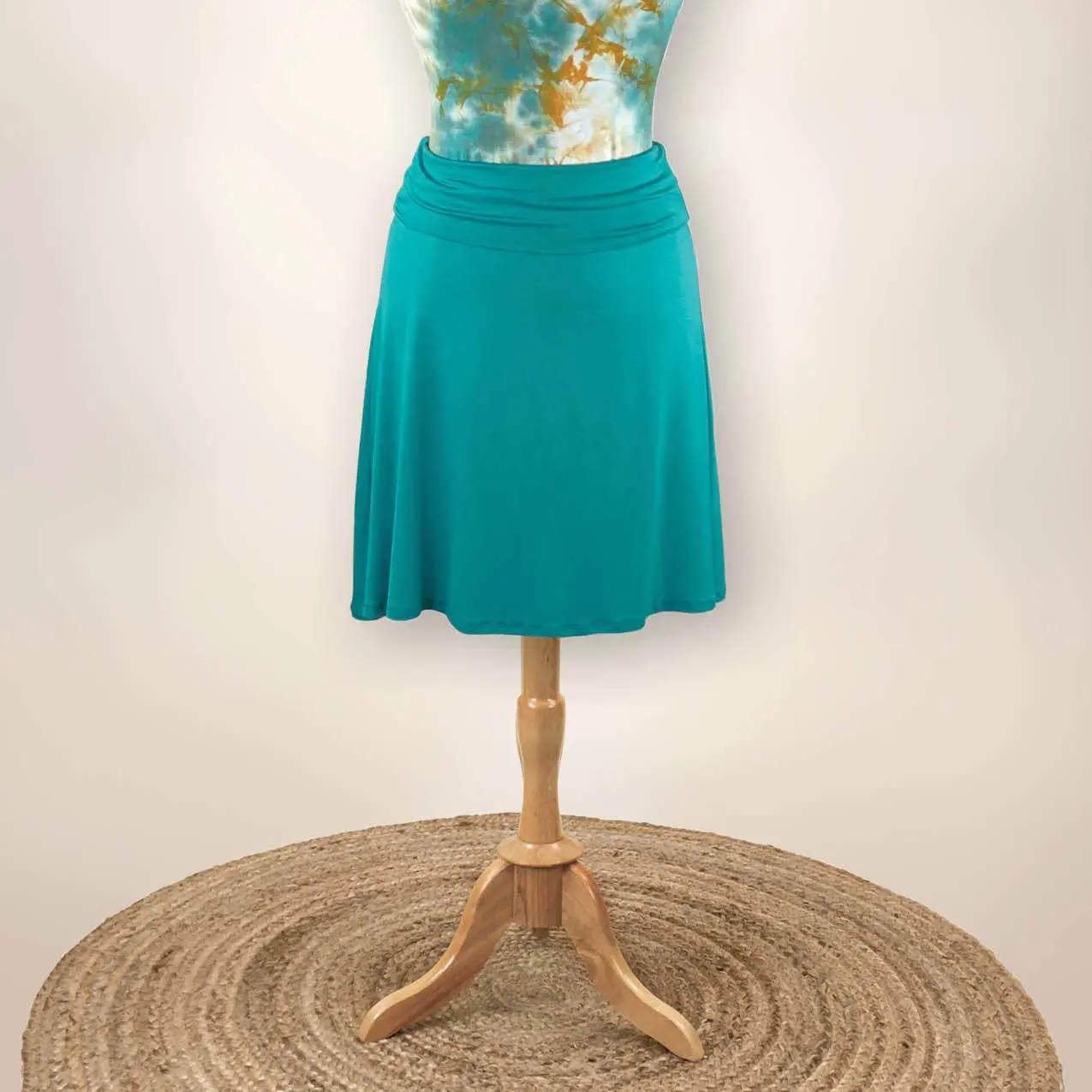Turquoise Marla S/M Midi Skirt