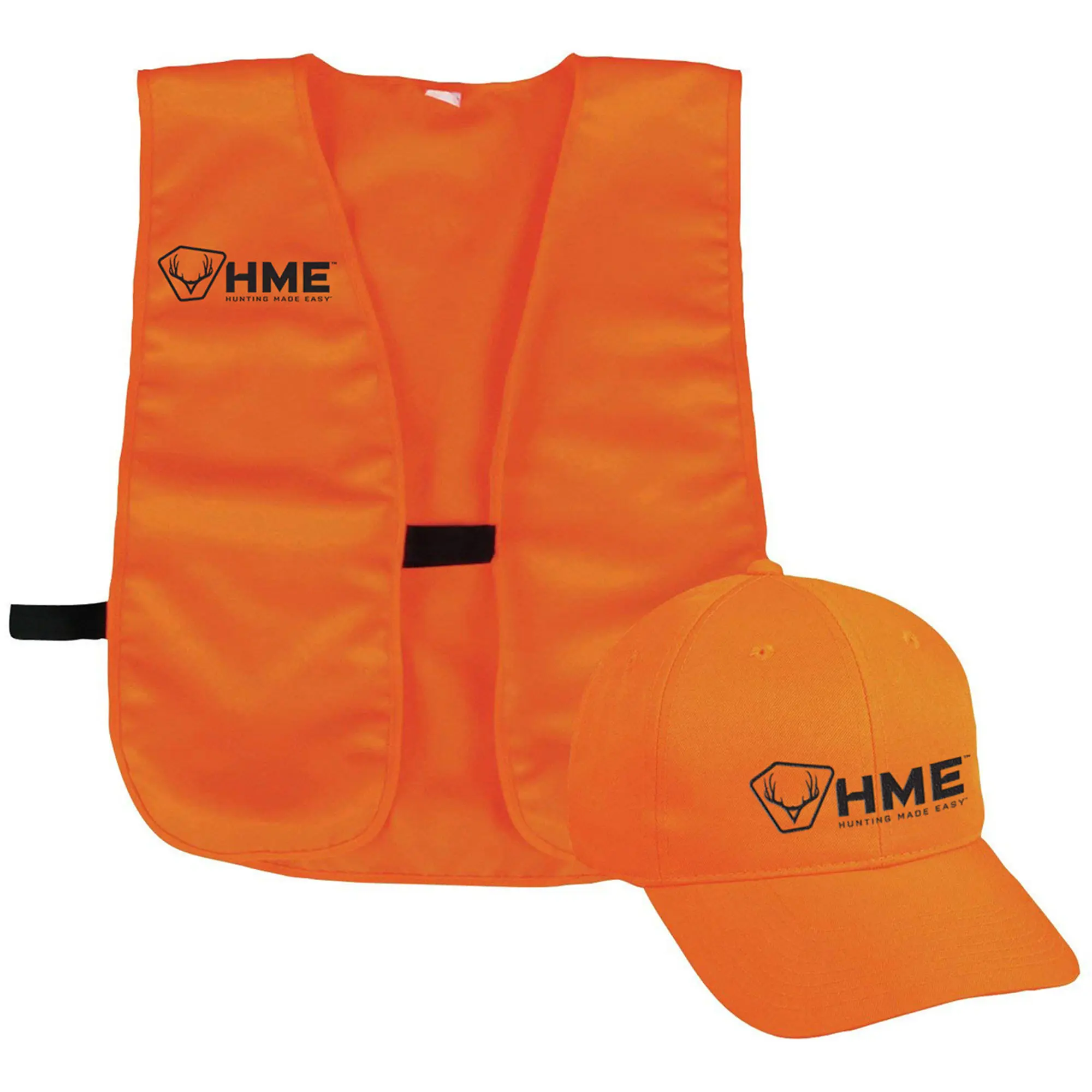 HME - Orange Safety Vest with Hat - One Size Fits Most