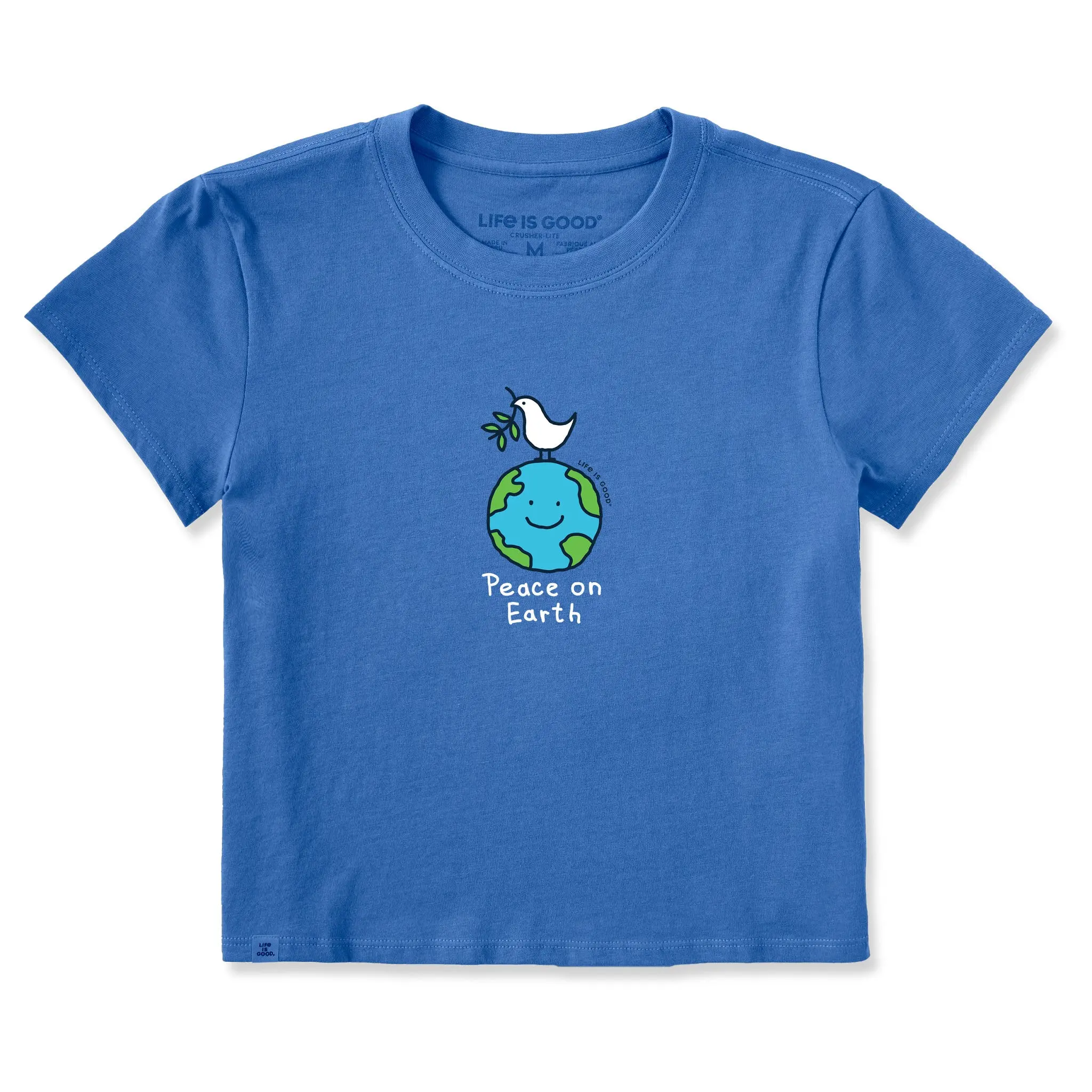 Women's Peace on Earth Globe Crusher-LITE Shrunken Tee