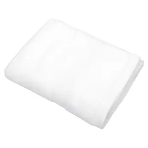 Unique Bargains 1 Pcs Cotton Bath Towel, Plain Soft Absorbent Cotton Bath Towel, White 27.56"x55.12"