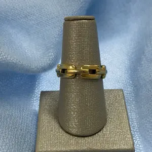 Anillo Eslabón 10kt 7.5