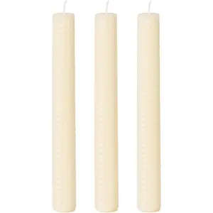 Beeswax Taper Candles, 0.87 inch x 7.87 inch Hand-Rolled, Unscented,  Beeswax, Long  Time, Flat Top (Pack of 3), for Weddings, Dinner Parties, Spas, and  Decor